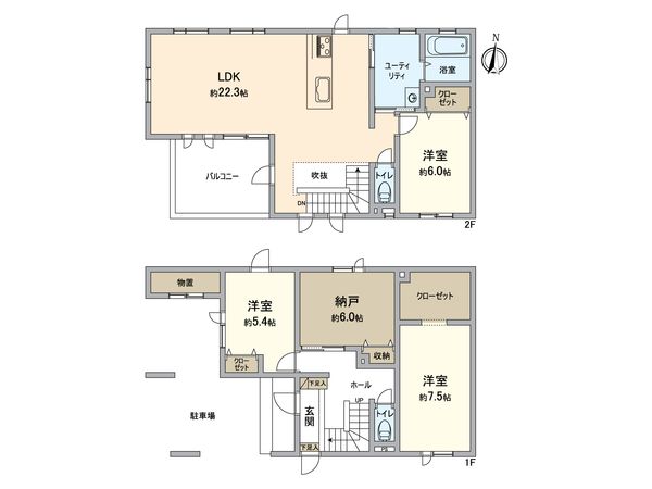 北48条東7丁目 戸建 間取図(平面図) 北48条東7丁目 戸建 間取図(平面図)