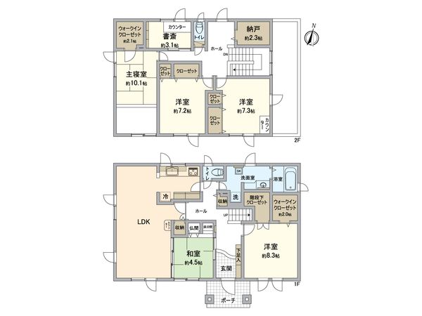 北38条東6丁目 戸建 間取図(平面図) 北38条東6丁目 戸建 間取図(平面図)