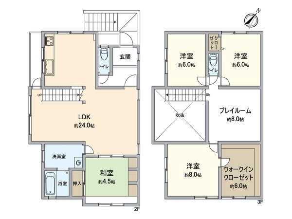 北丘珠4条1丁目 戸建 間取図(平面図)