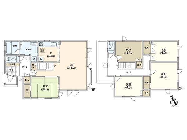 伏古1条2丁目 戸建 間取図(平面図)