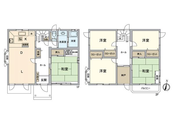 中沼4条1丁目 戸建 間取図(平面図) 間取図(平面図)