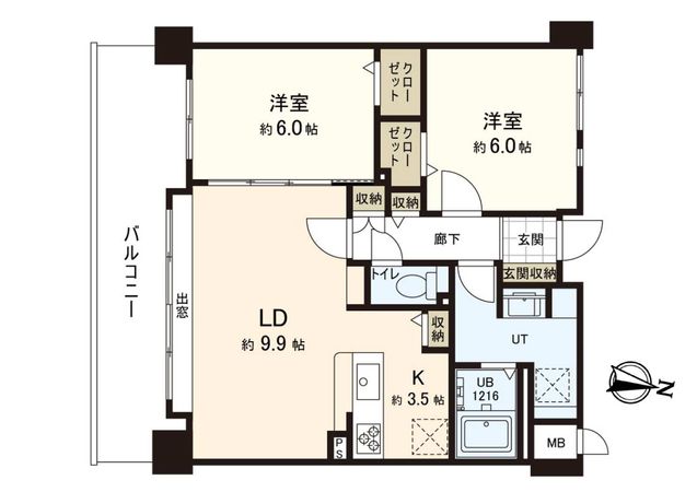 ダイアパレス栄町南 間取図(平面図)