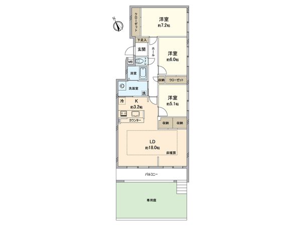 サンシティ伏古公園 間取図(平面図) サンシティ伏古公園 間取図(平面図)