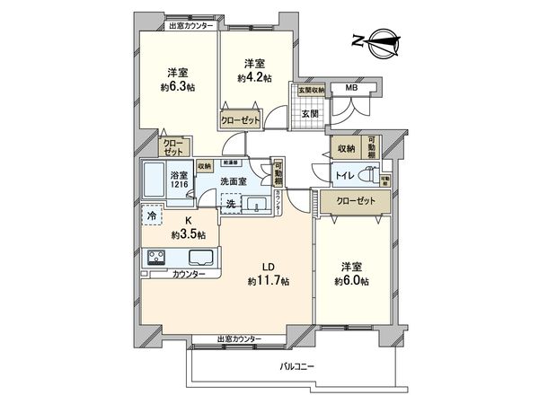 ラポール元町第2 間取図(平面図)