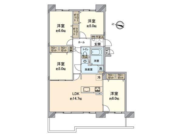 ハウスオブリザ栄町 間取図(平面図) ハウスオブリザ栄町 間取図(平面図)
