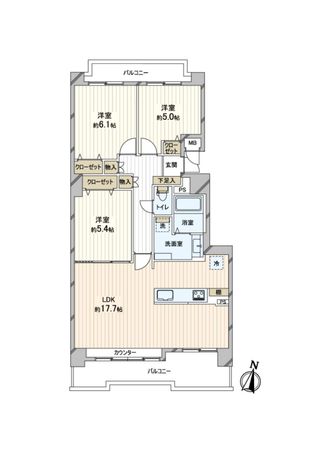 ロイヤルコートさっぽろシティ サードコート 間取図(平面図) ロイヤルコートさっぽろシティ サードコート 間取図(平面図)