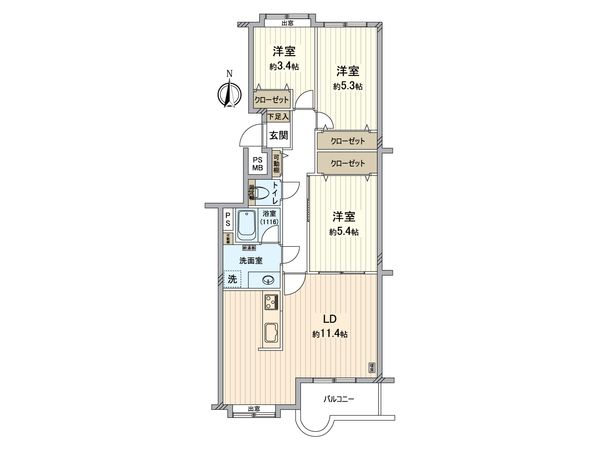 ダイアパレス北壱弐条 間取図(平面図) ダイアパレス北壱弐条 間取図(平面図)