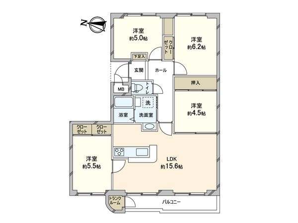 ノベルN36 間取図(平面図) 間取図(平面図)