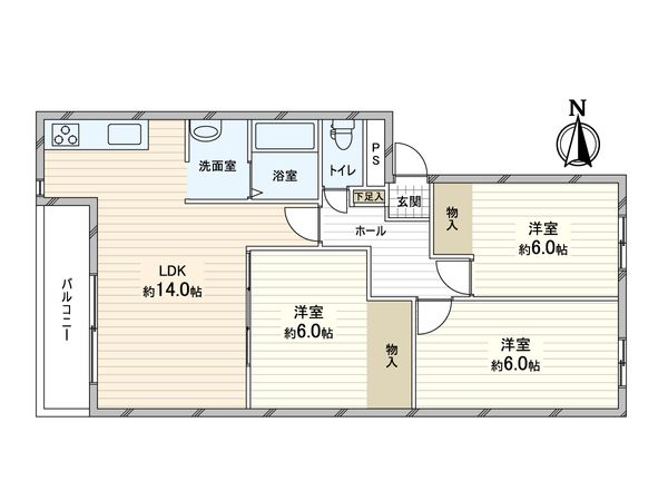 メゾンドルチェ北10条 間取図(平面図) メゾンドルチェ北10条 間取図(平面図)