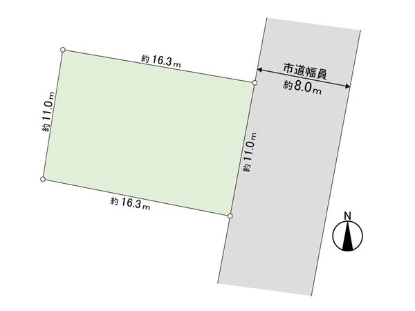 篠路9条3丁目 土地 区画図