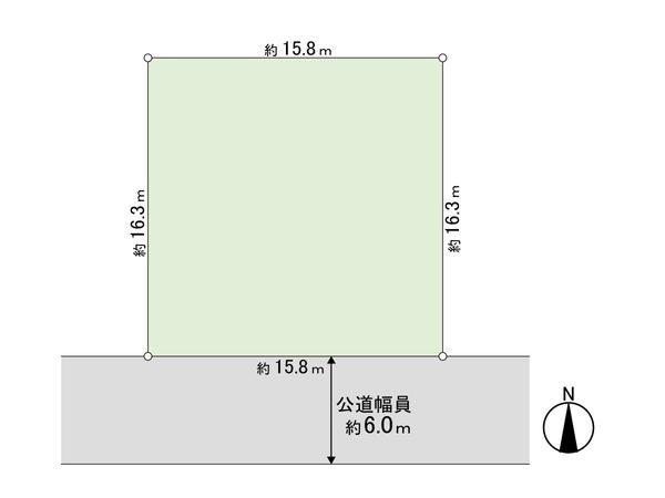 麻生町3丁目 土地 区画図