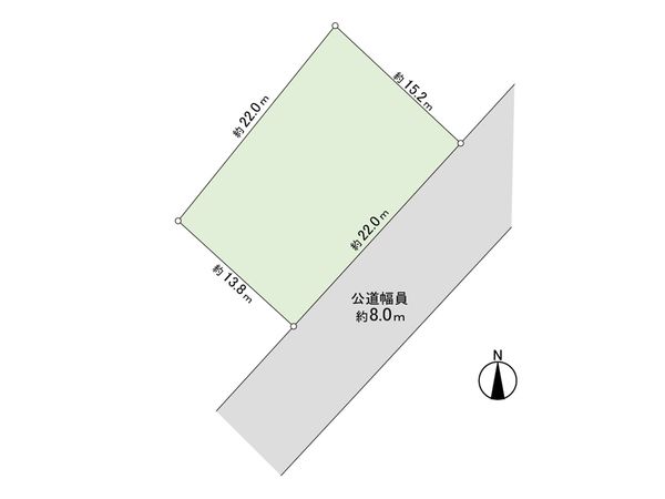 東茨戸2条1丁目 土地 区画図