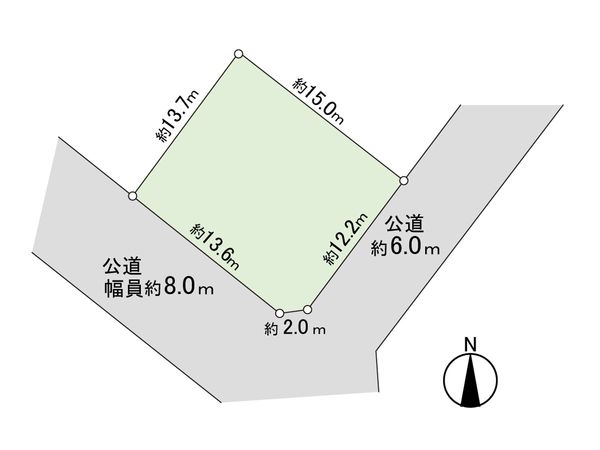新琴似12条14丁目 土地 区画図 区画図