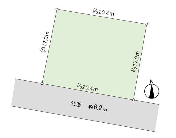 篠路2条5丁目 土地 区画図 篠路2条5丁目 土地 区画図