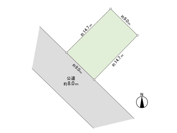 新川2条2丁目 土地 区画図 区画図
