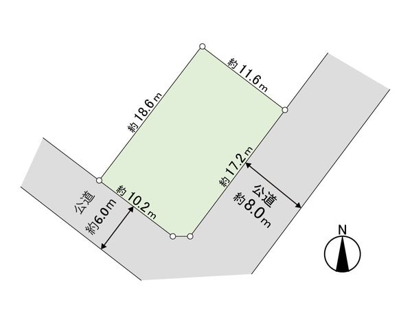 新琴似1条5丁目 土地 区画図 新琴似1条5丁目 土地 区画図