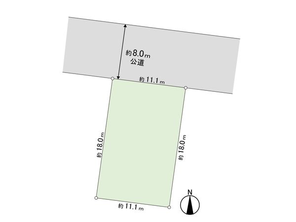 あいの里4条3丁目 土地① 区画図 あいの里4条3丁目 土地① 区画図
