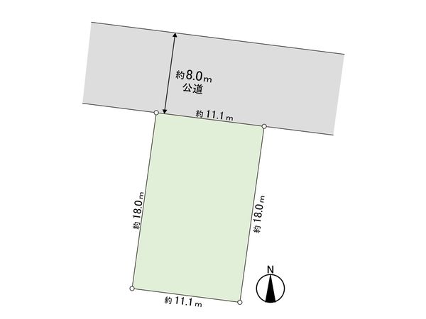 あいの里4条3丁目 土地② 区画図 あいの里4条3丁目 土地② 区画図