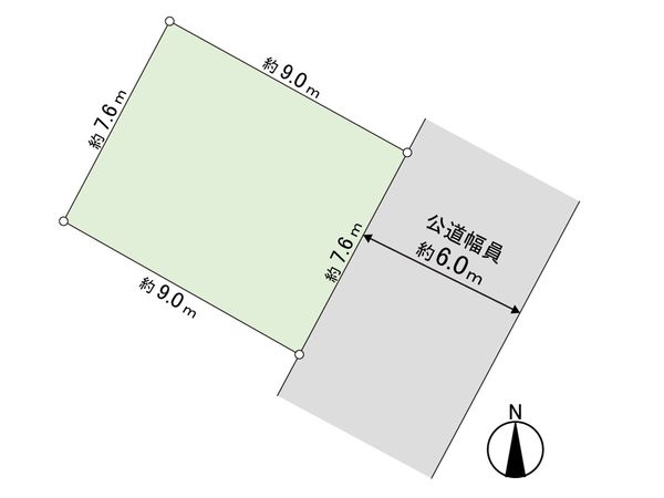 北34条西6丁目 土地 区画図 北34条西6丁目 土地 区画図