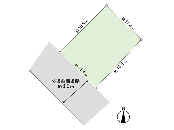 花川南3条3丁目 土地 区画図