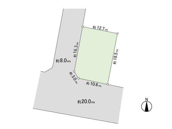 屯田5条9丁目 土地 区画図