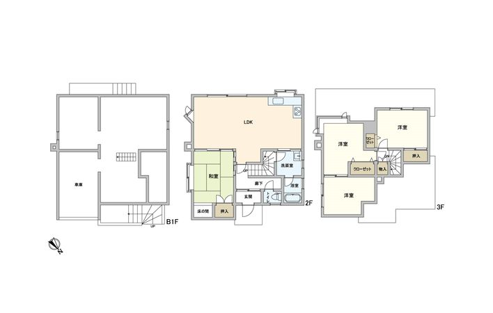 新川西2条5丁目 戸建 間取図(平面図) 新川西2条5丁目 戸建 間取図(平面図)