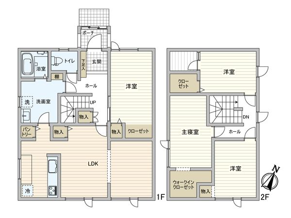 石狩市緑苑台東3条3丁目 戸建 間取図(平面図)