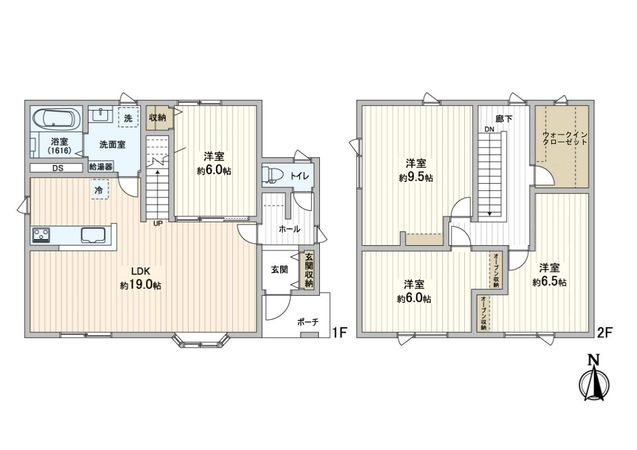 拓北8条4丁目 戸建 間取図(平面図)