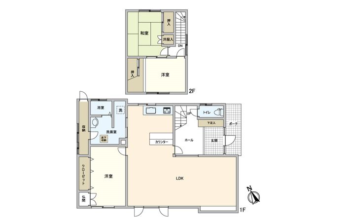 北26条西16丁目 戸建 間取図(平面図) 北26条西16丁目 戸建 間取図(平面図)