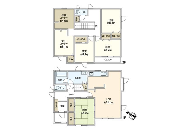 あいの里3条10丁目 戸建 間取図(平面図) あいの里3条10丁目 戸建 間取図(平面図)