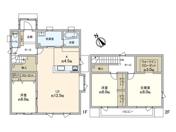 新川西1条6丁目 戸建 間取図(平面図) 間取図(平面図)