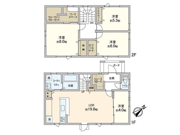 新川西3条4丁目 戸建 間取図(平面図) 新川西3条4丁目 戸建 間取図(平面図)