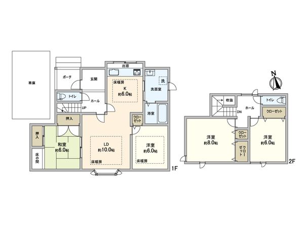 屯田10条2丁目 戸建 間取図(平面図) 屯田10条2丁目 戸建 間取図(平面図)