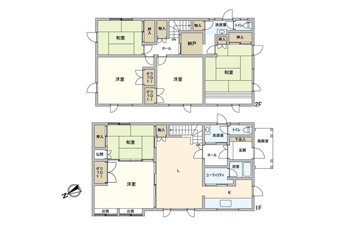新琴似9条14丁目 戸建 間取図(平面図)