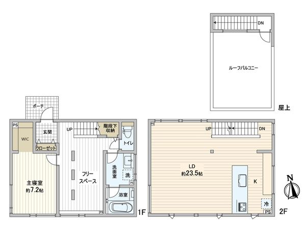 南あいの里6丁目 戸建 間取図(平面図)