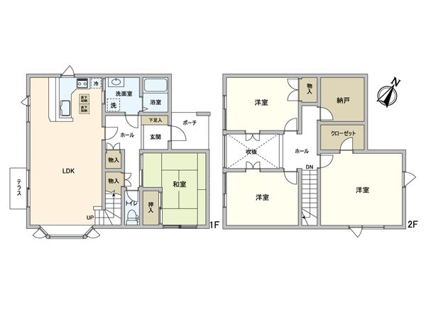 あいの里4条6丁目 戸建 間取図(平面図) あいの里4条6丁目 戸建 間取図(平面図)