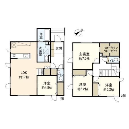 東茨戸3条1丁目 戸建 間取図(平面図) 東茨戸3条1丁目 戸建 間取図(平面図)