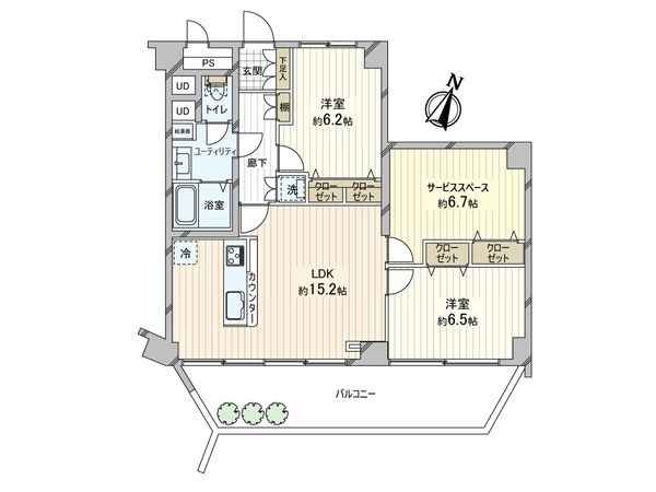 ファミール札幌 A棟 間取図(平面図) 間取図(平面図)