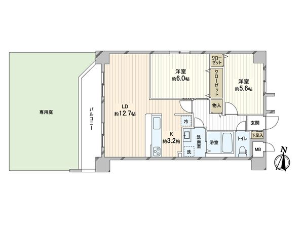 クレストコート北31条 間取図(平面図) 間取図(平面図)