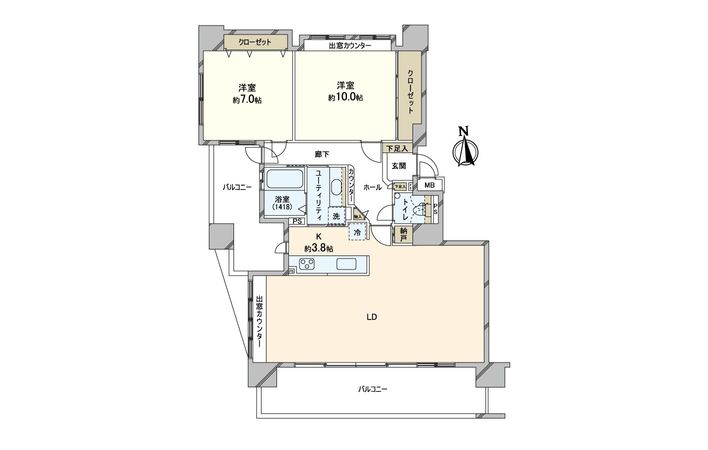 アルス麻生ステーションフロント 間取図(平面図) アルス麻生ステーションフロント 間取図(平面図)