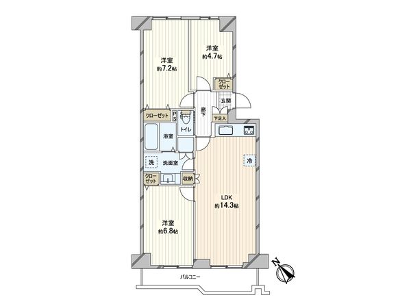 北31条パークマンション 間取図(平面図) 北31条パークマンション 間取図(平面図)