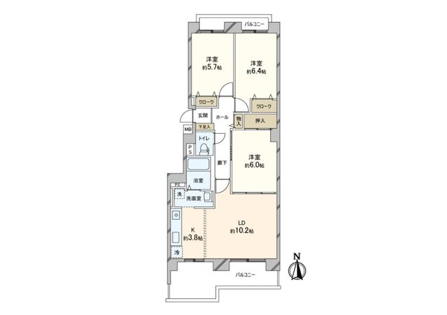 メゾンドルチェ二十番館 間取図(平面図)