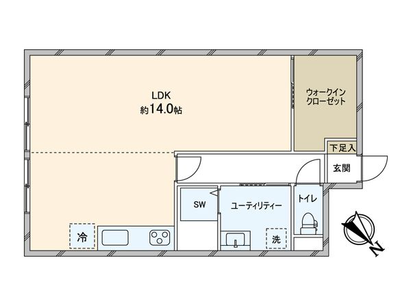 エスカイア麻生第2 間取図(平面図)
