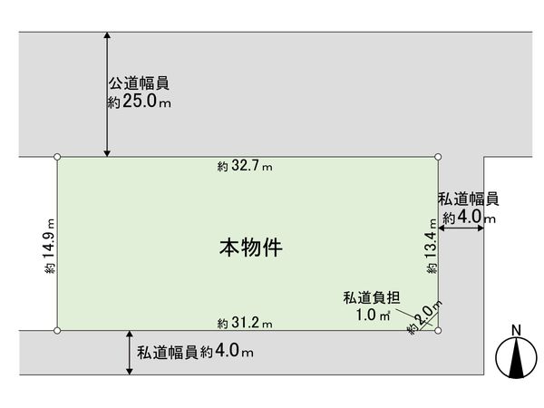 南9条西15丁目土地 区画図 南9条西15丁目土地 区画図