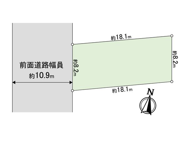 北1条西23丁目 土地 区画図 区画図