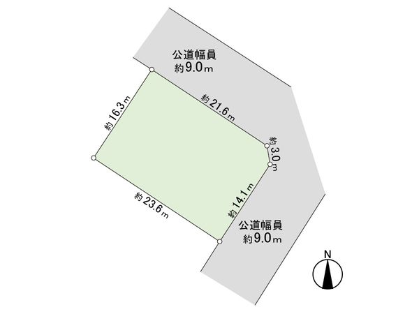 宮の森4条11丁目 土地 区画図 区画図