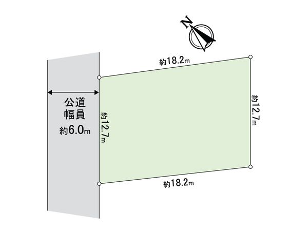 宮の森4条5丁目 土地 区画図