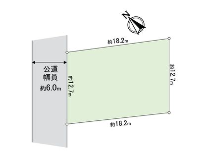 宮の森4条5丁目 土地 区画図
