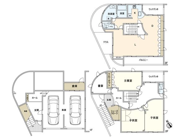 宮の森1条14丁目 戸建 間取図(平面図) 宮の森1条14丁目 戸建 間取図(平面図)