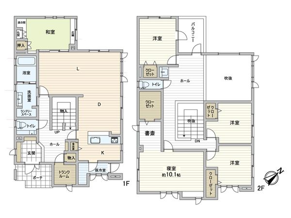 宮の森4条5丁目 戸建 間取図(平面図) 宮の森4条5丁目 戸建 間取図(平面図)
